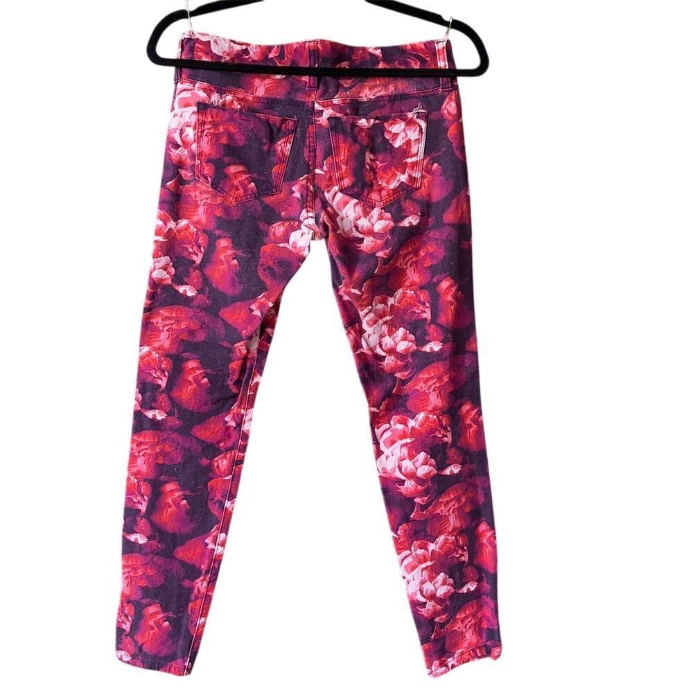 Banana Republic Women's Floral Skinny Ankle Pants Multicolor Size 0 - Picture 5 of 10
